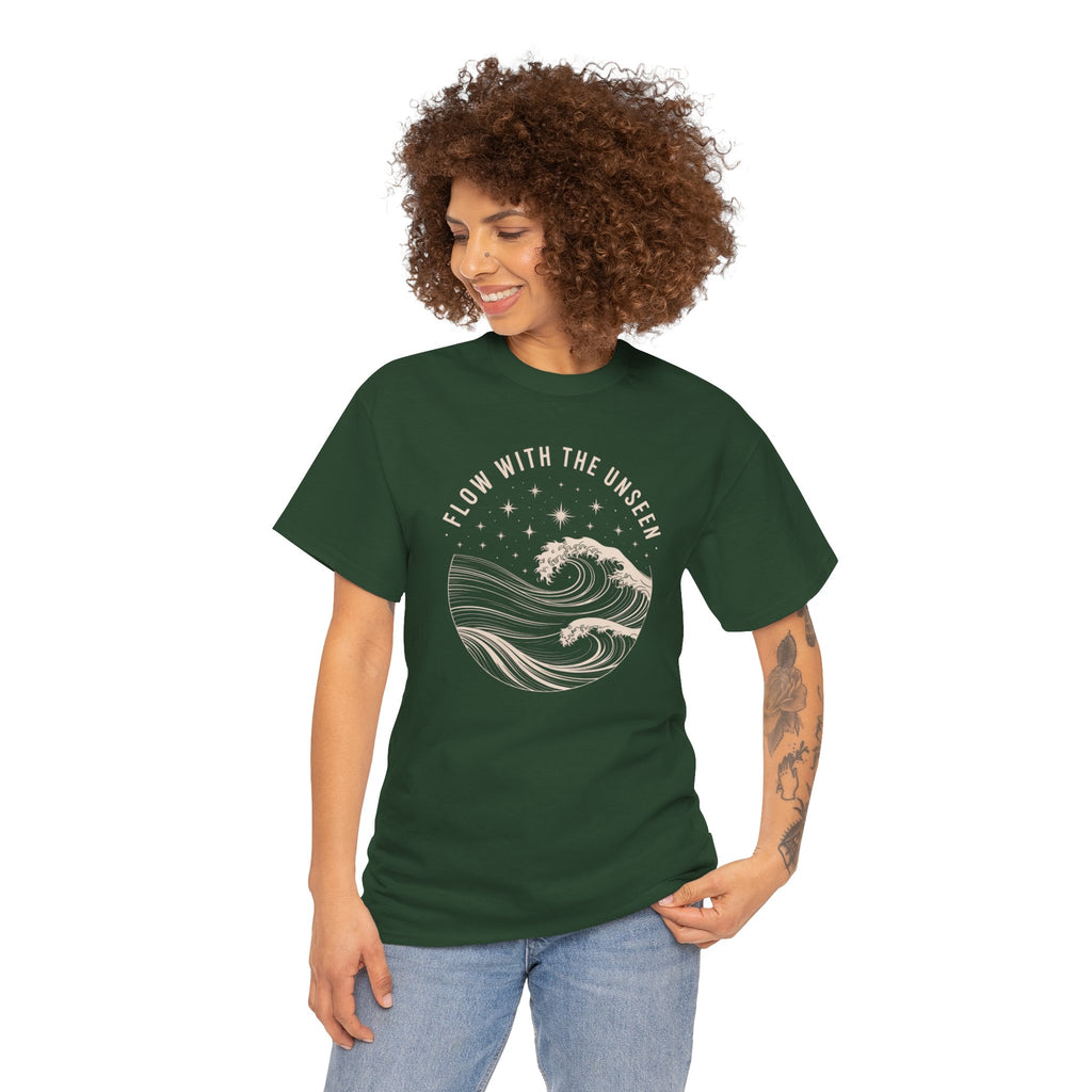 Flow With The Unseen Unisex Cotton T-Shirt