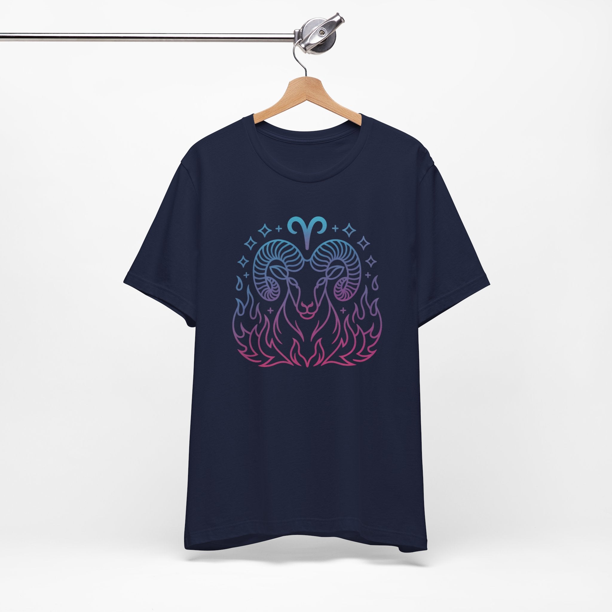 Astrology Zodiac Aries Neon Unisex T-Shirt