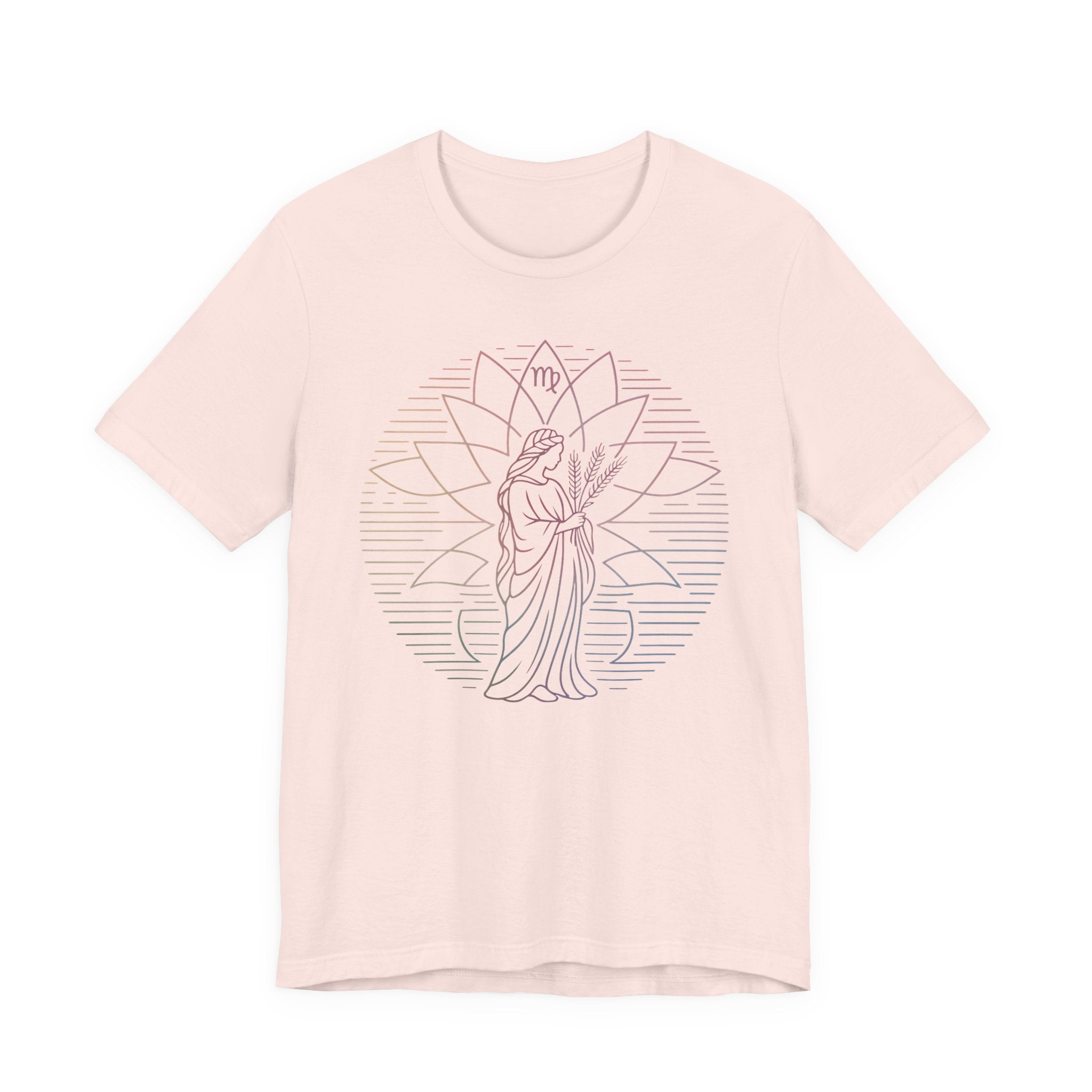 Astrology Zodiac Virgo Unisex Mandala  T-Shirt