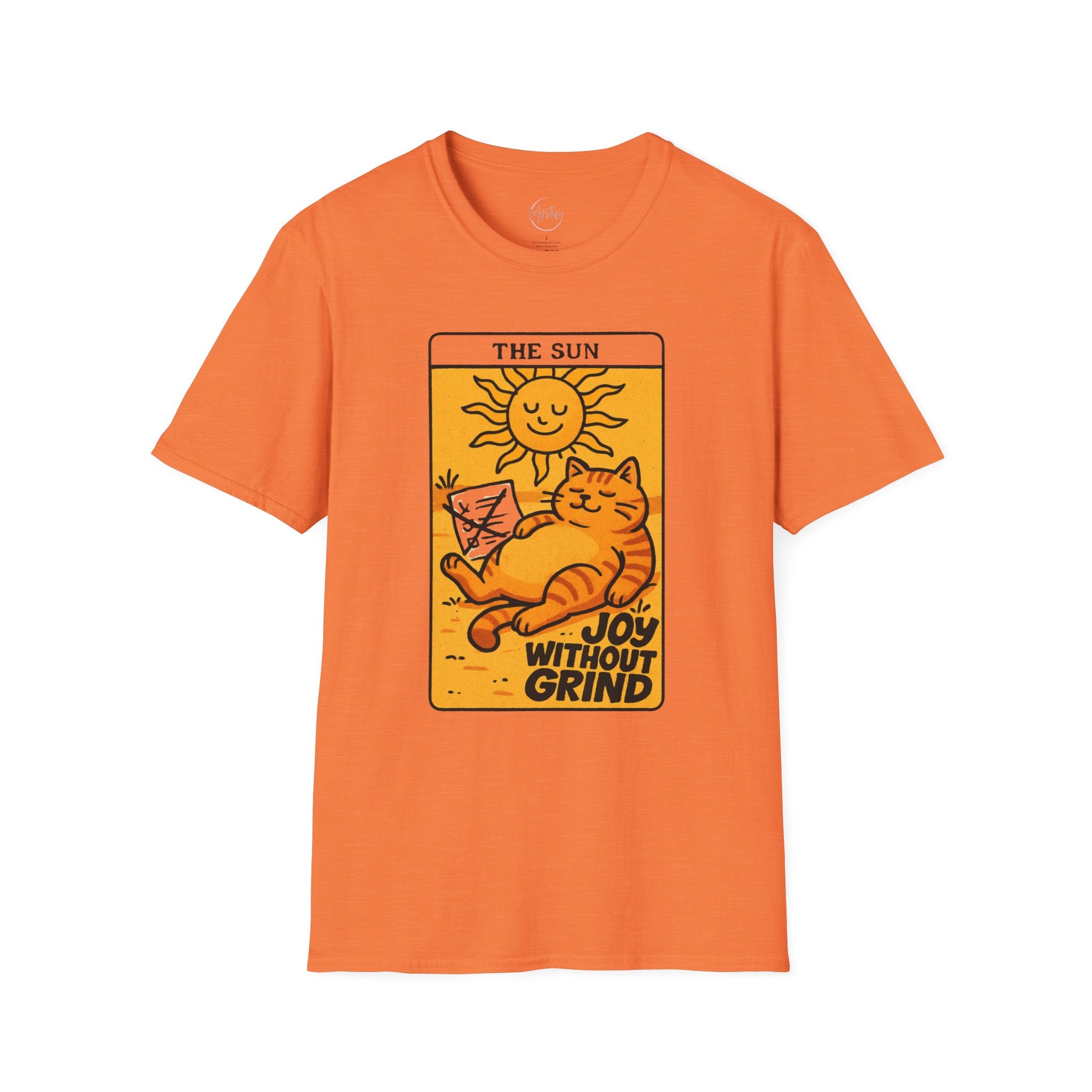 The Sun Tarot Cat Unisex T-Shirt — Joy Without Grind Graphic Tee