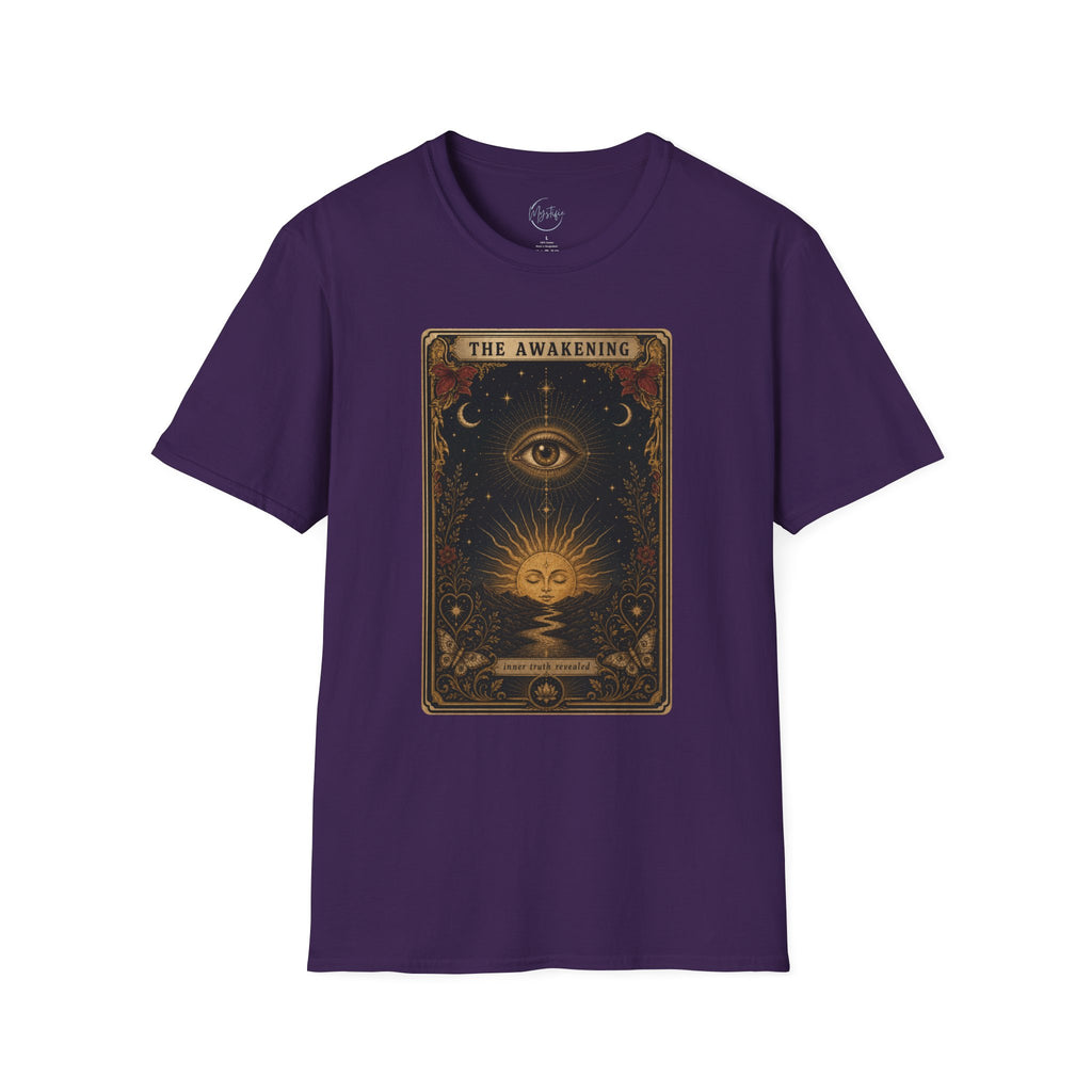 The Awakening Graphic Unisex T-Shirt — Mystic Eye Tarot Vintage Style
