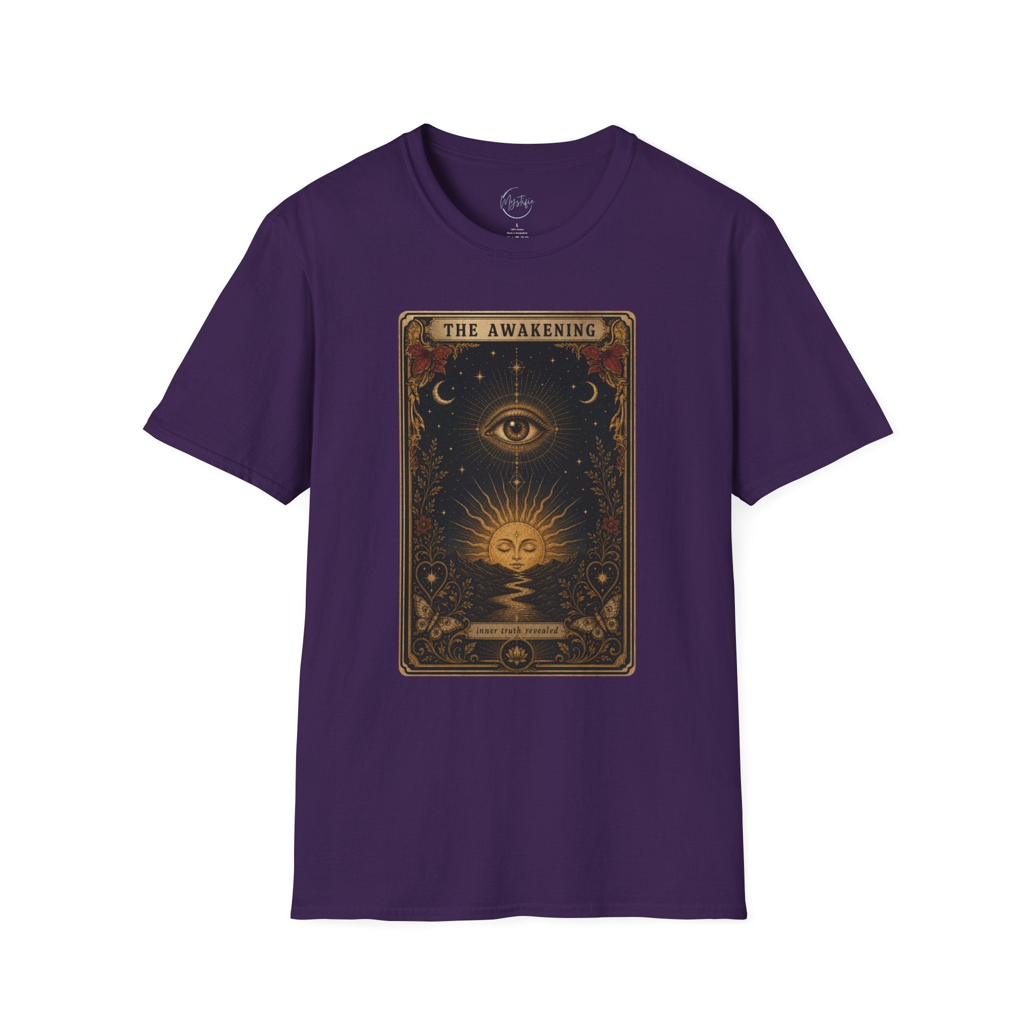 The Awakening Graphic Unisex T-Shirt — Mystic Eye Tarot Vintage Style