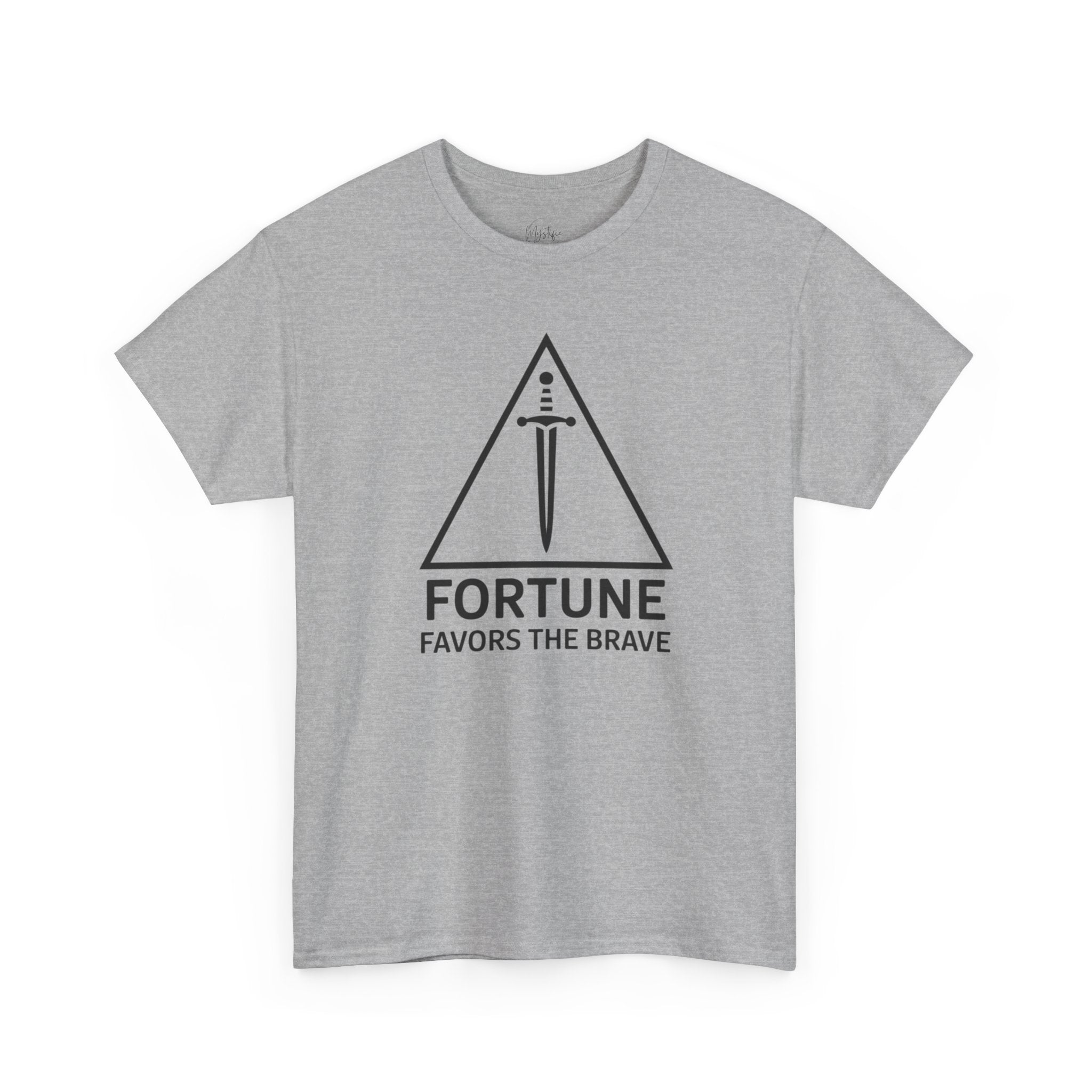 Fortune Favors The Brave Unisex Cotton T-Shirt