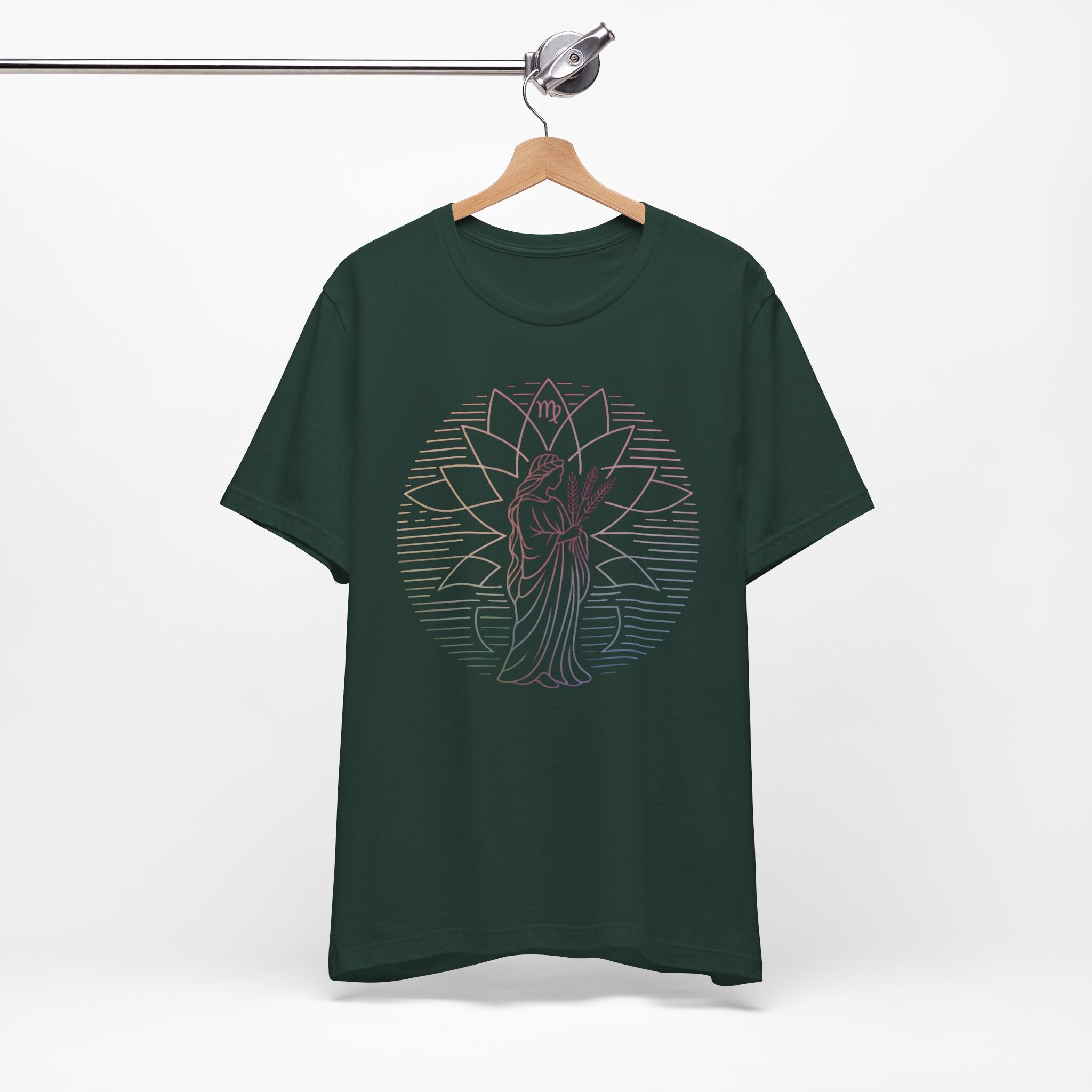Astrology Zodiac Virgo Unisex Mandala  T-Shirt