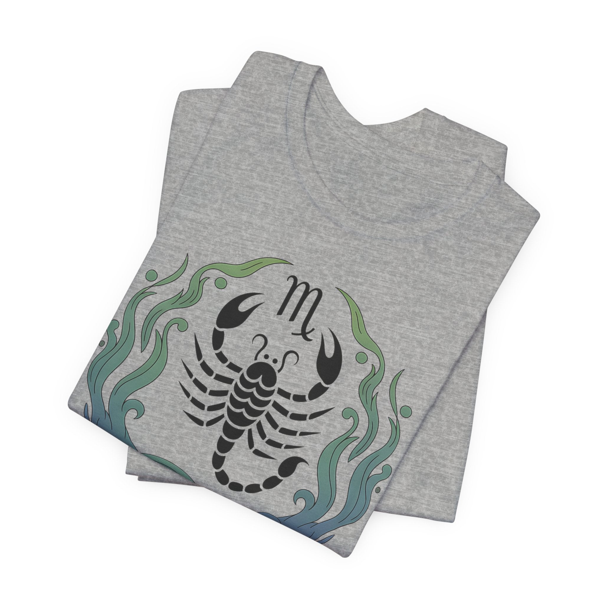 Astrology Zodiac Scorpio Unisex Flower T-Shirt