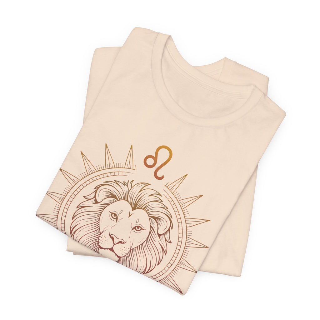 Astrology Zodiac Leo Lion King Unisex Mandala  T-Shirt