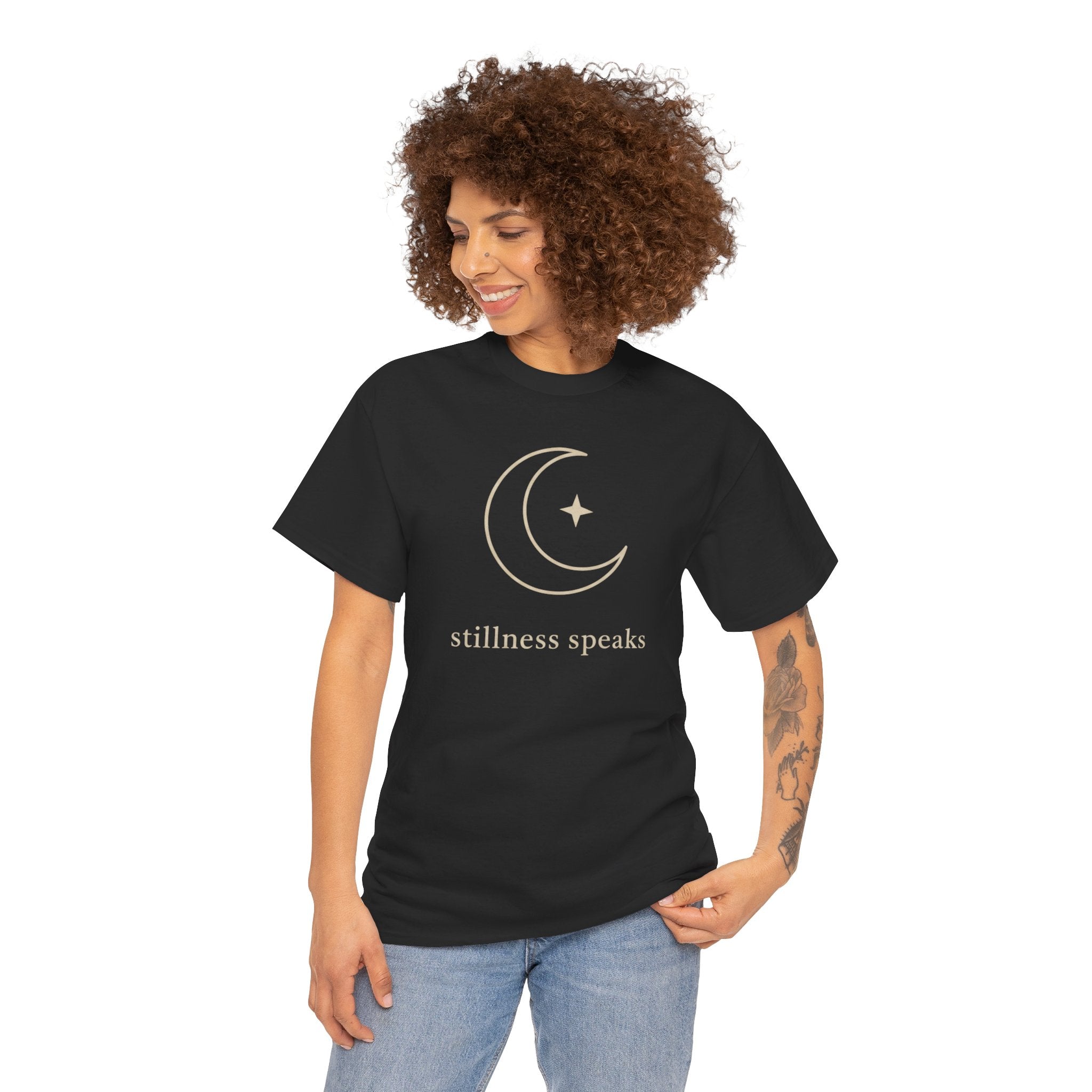 Stillness Speaks Unisex Cotton T-Shirt