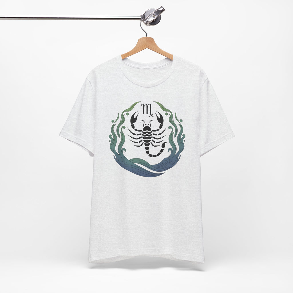Astrology Zodiac Scorpio Unisex Flower T-Shirt