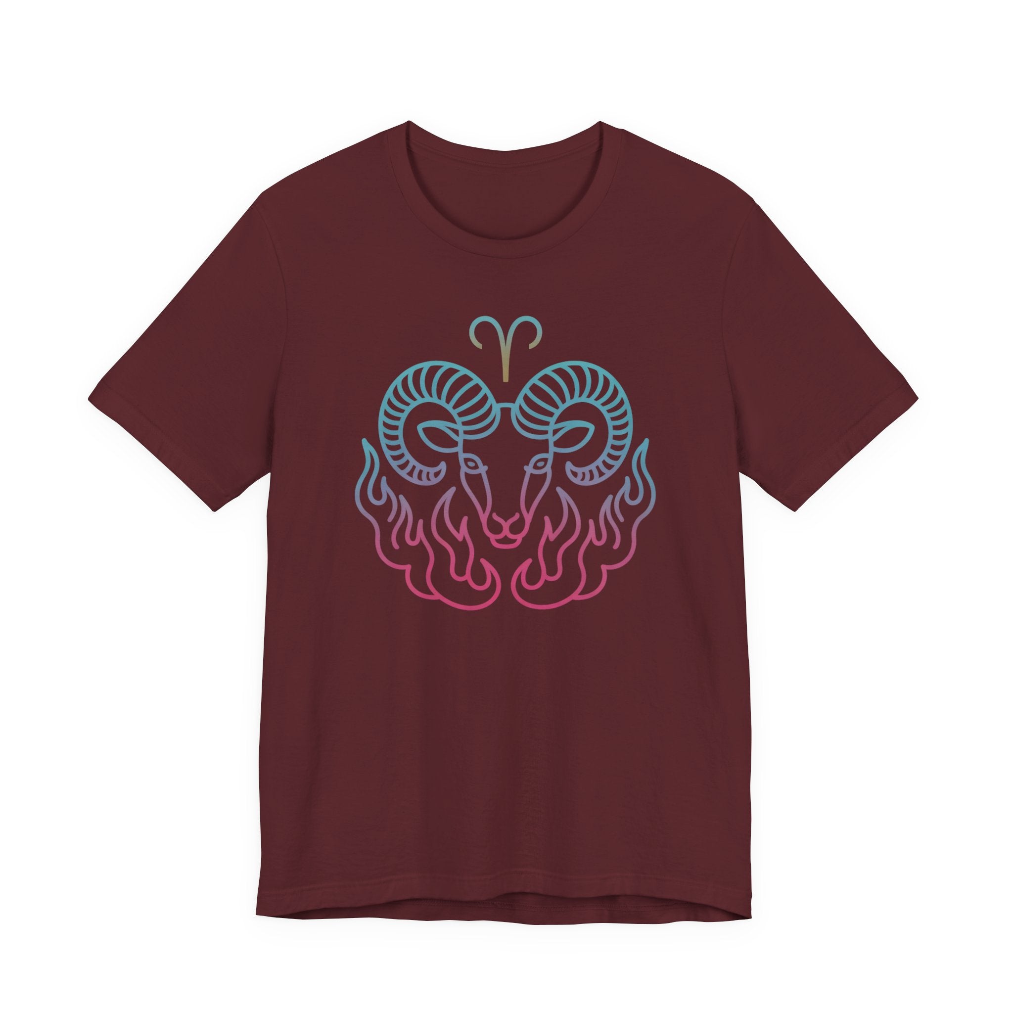 Astrology Zodiac Aries Neon Unisex T-Shirt