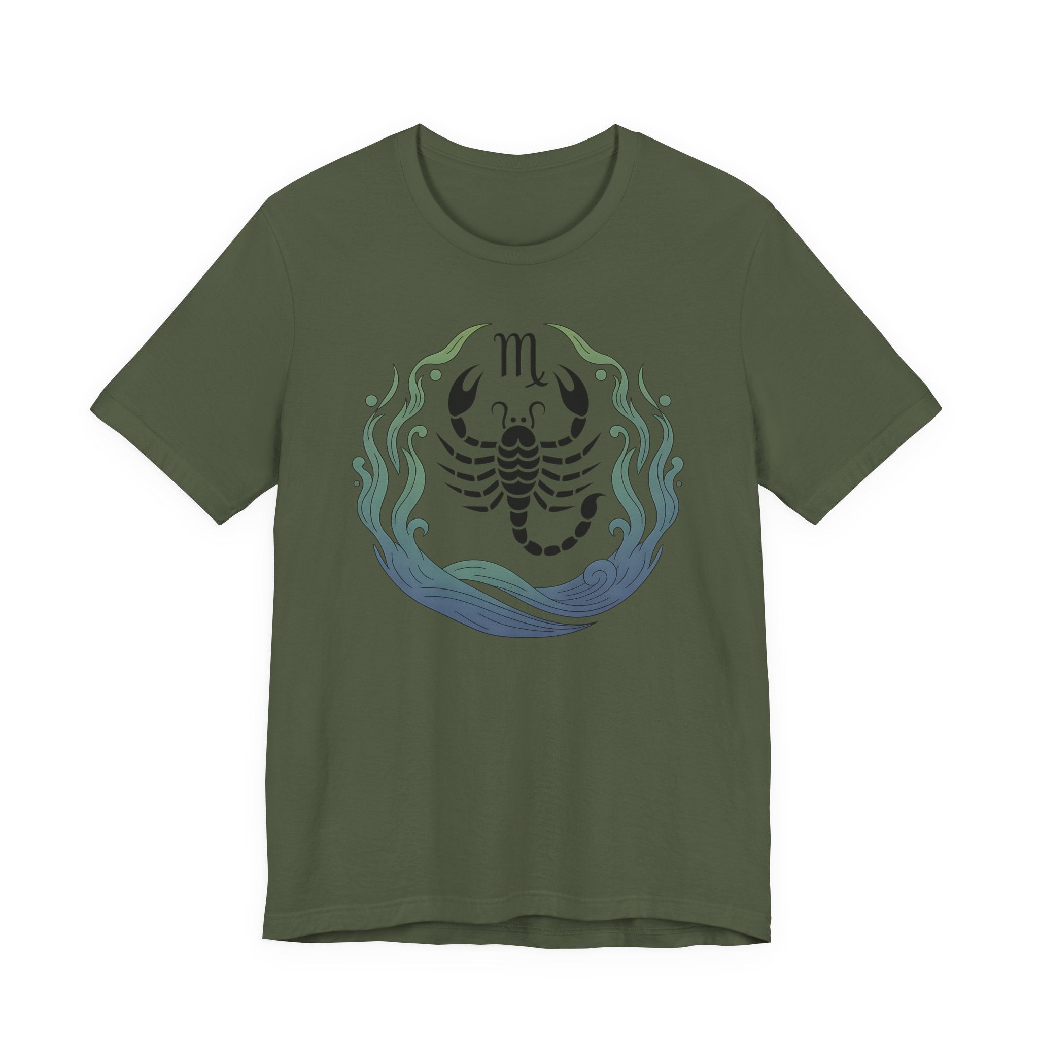 Astrology Zodiac Scorpio Unisex Flower T-Shirt