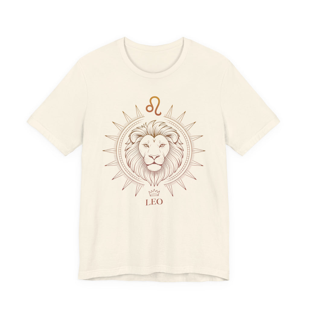 Astrology Zodiac Leo Lion King Unisex Mandala  T-Shirt