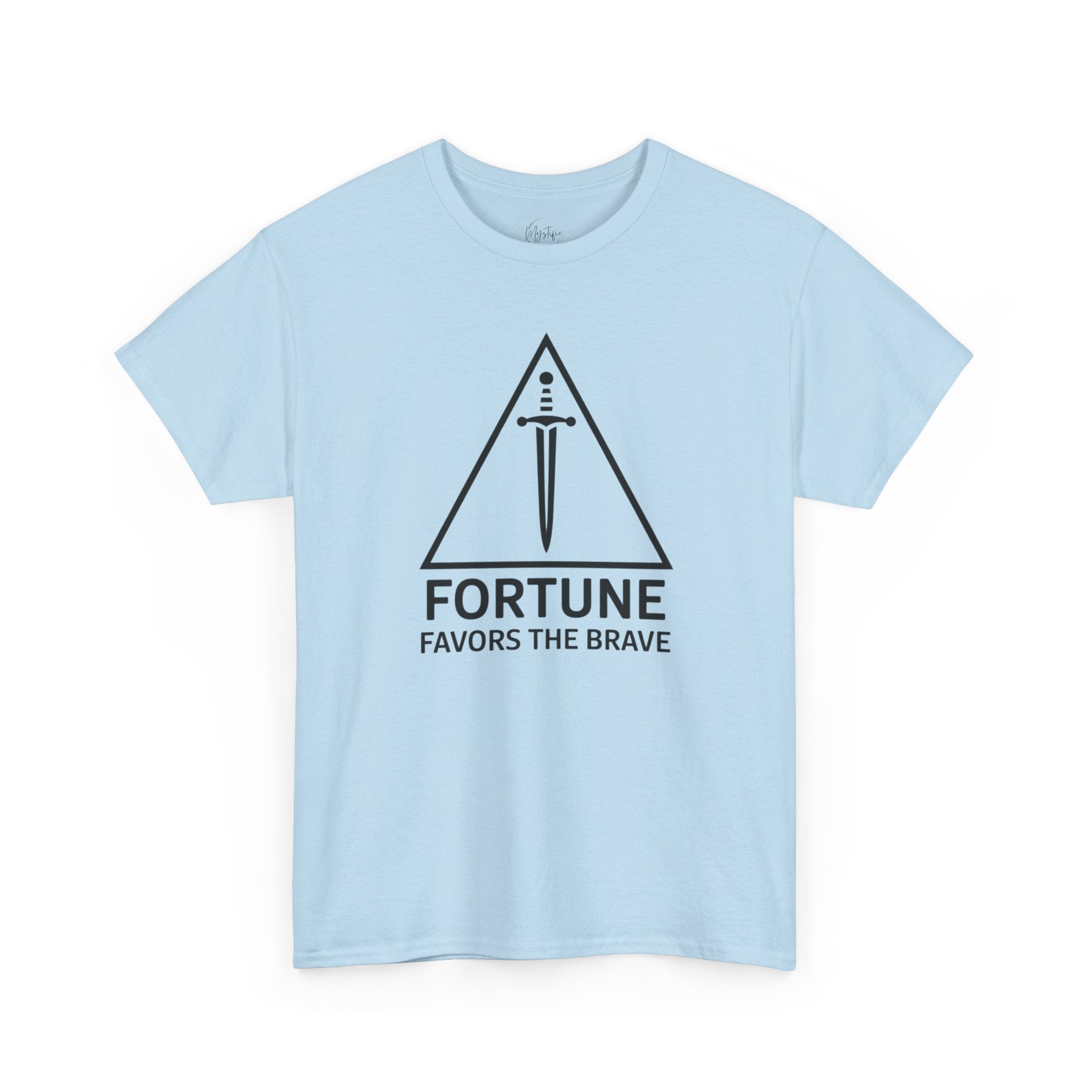 Fortune Favors The Brave Unisex Cotton T-Shirt