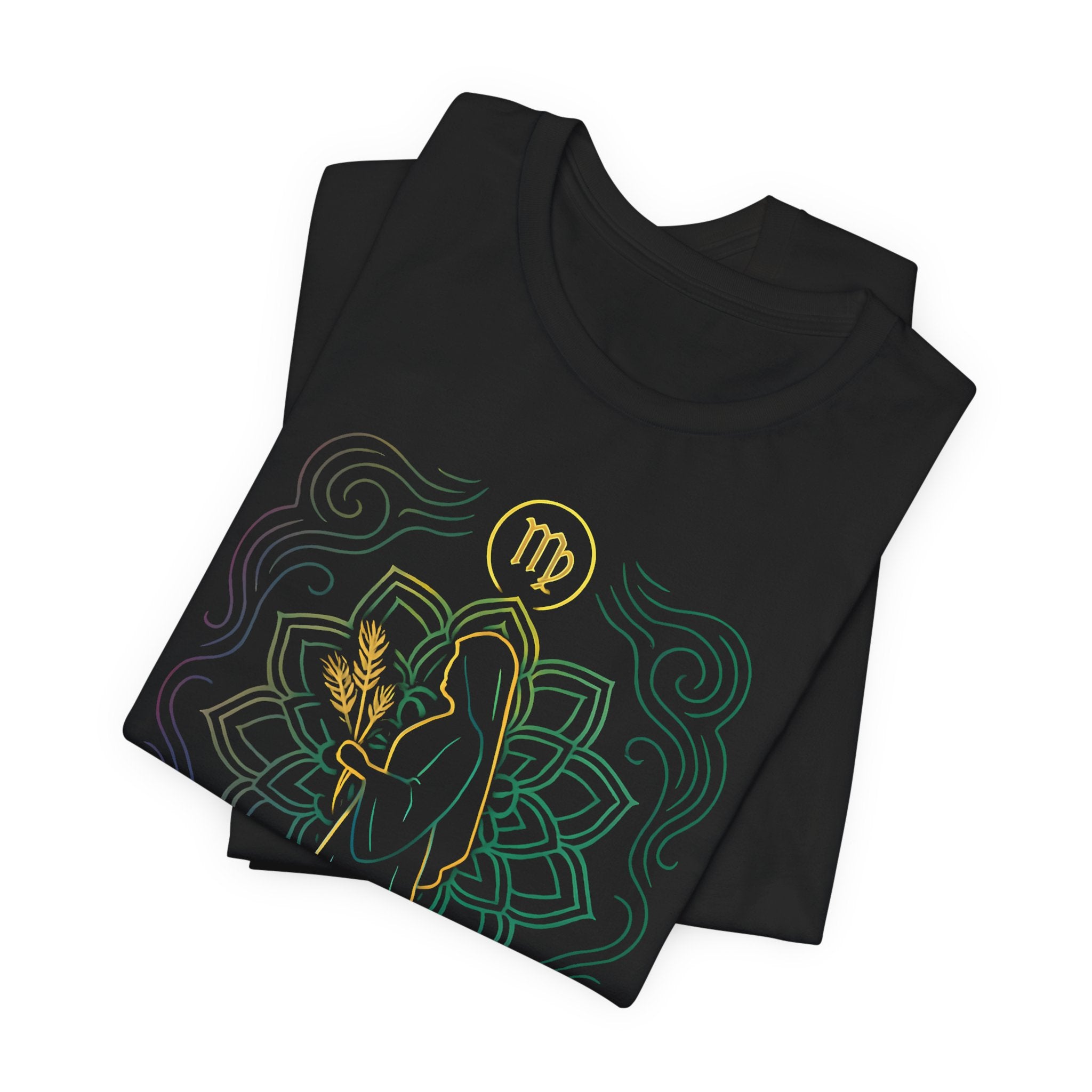 Astrology Zodiac Virgo Spiritual Neon Unisex T-Shirt