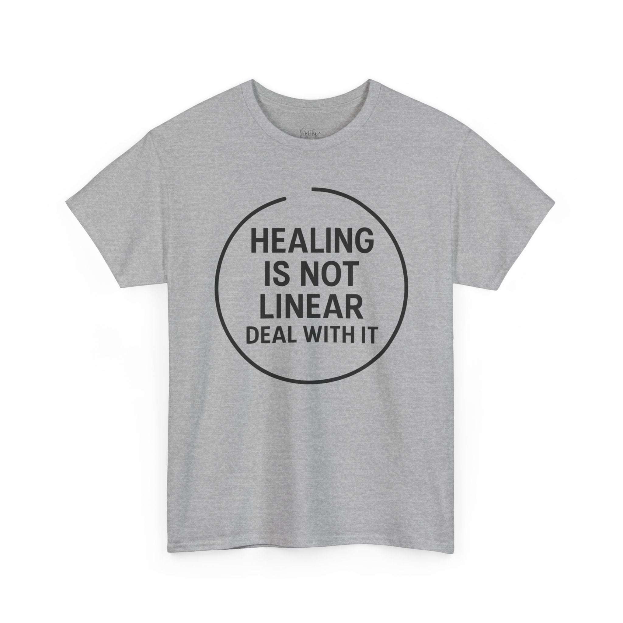Healing Is Not Linear Deal With It Unisex Cotton T-Shirt