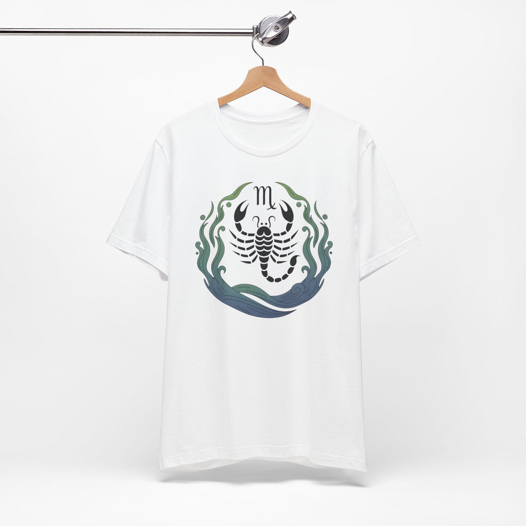 Astrology Zodiac Scorpio Unisex Flower T-Shirt