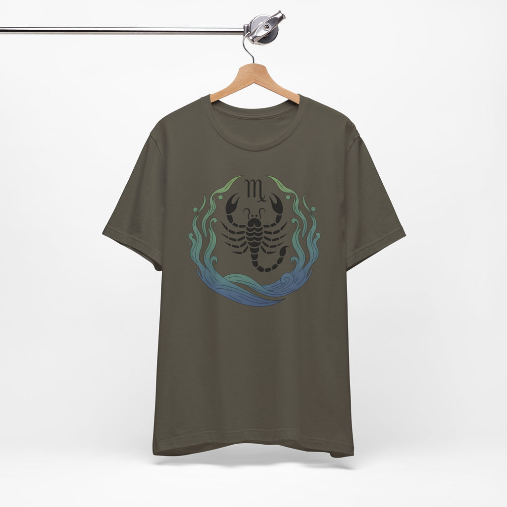 Astrology Zodiac Scorpio Unisex Flower T-Shirt