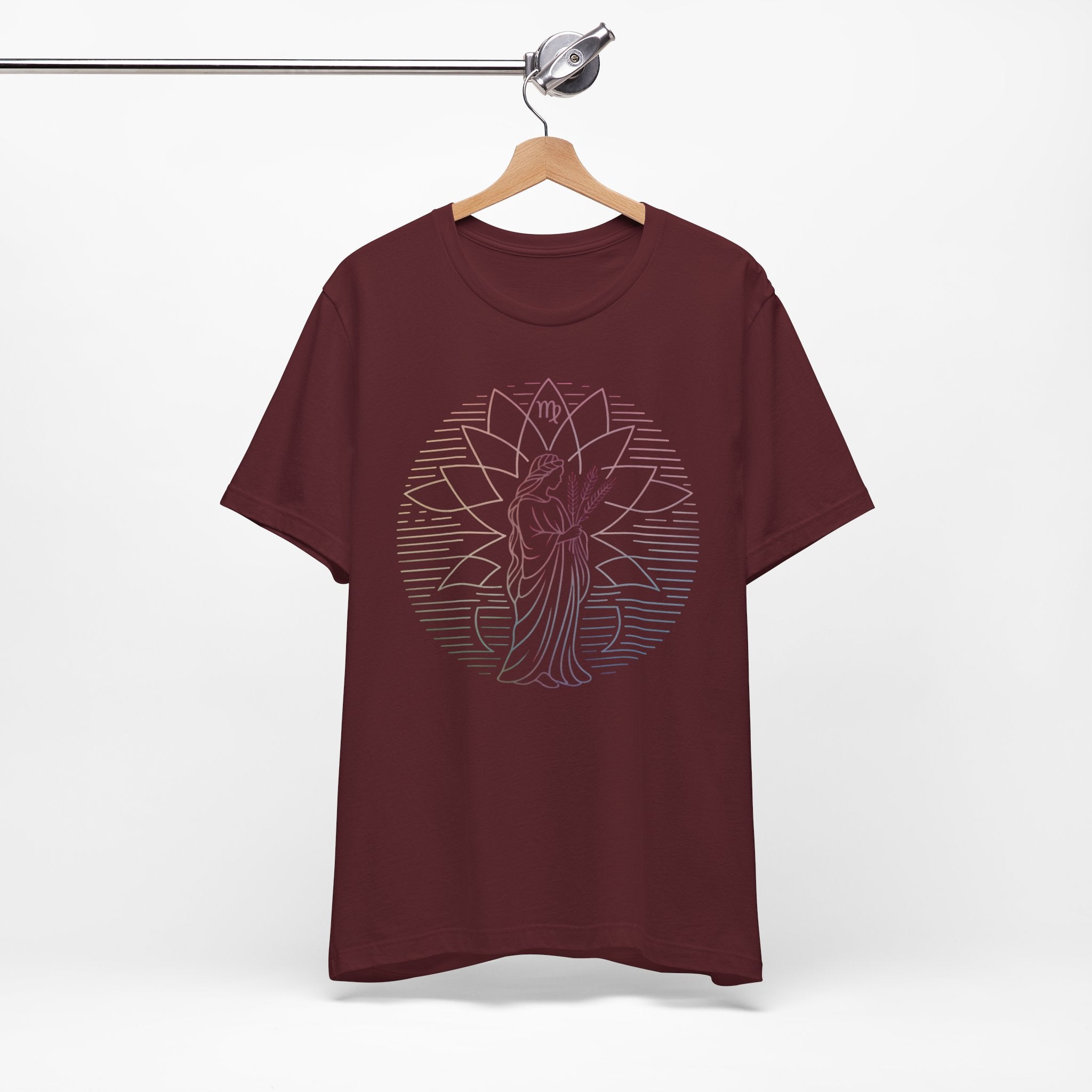 Astrology Zodiac Virgo Unisex Mandala  T-Shirt