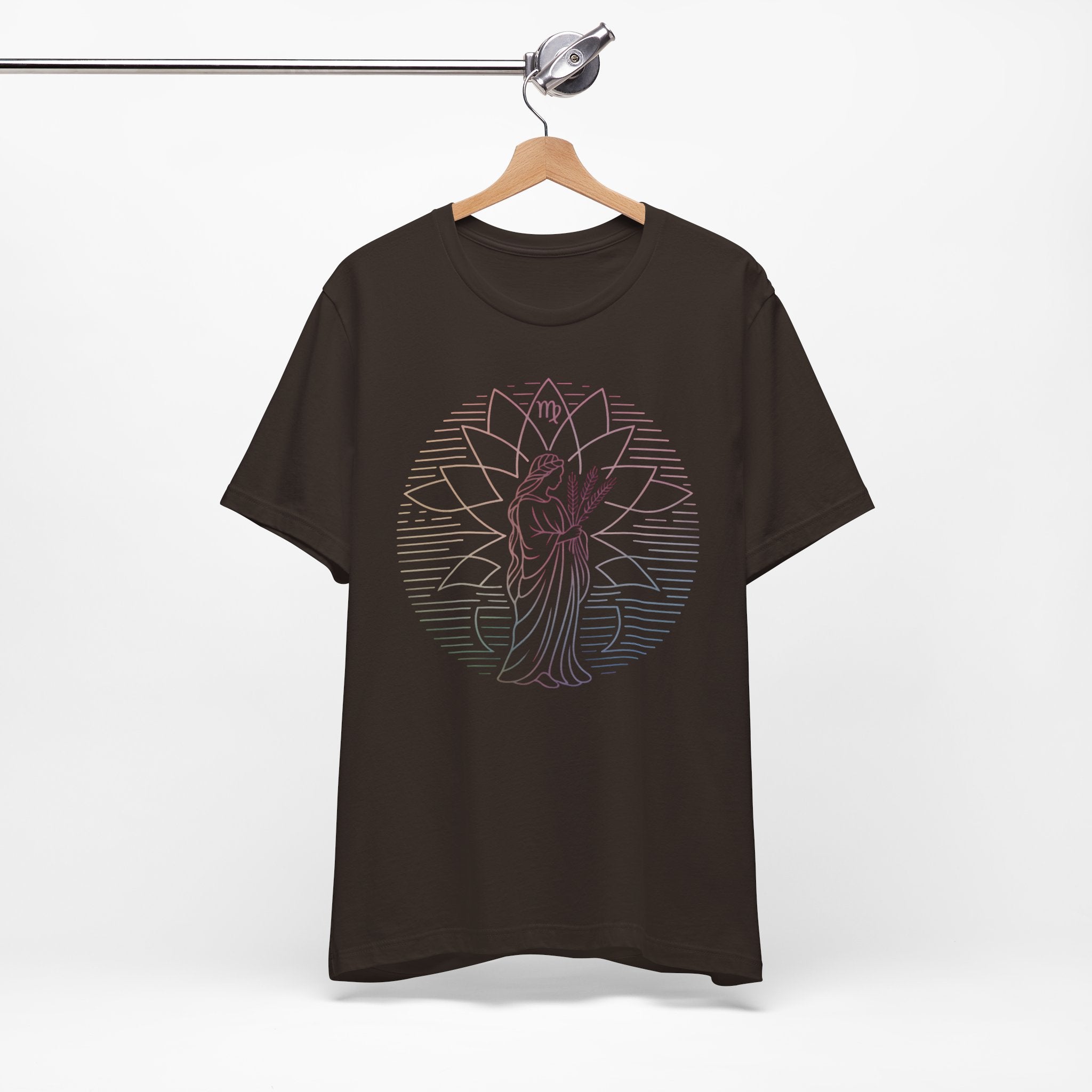 Astrology Zodiac Virgo Unisex Mandala  T-Shirt