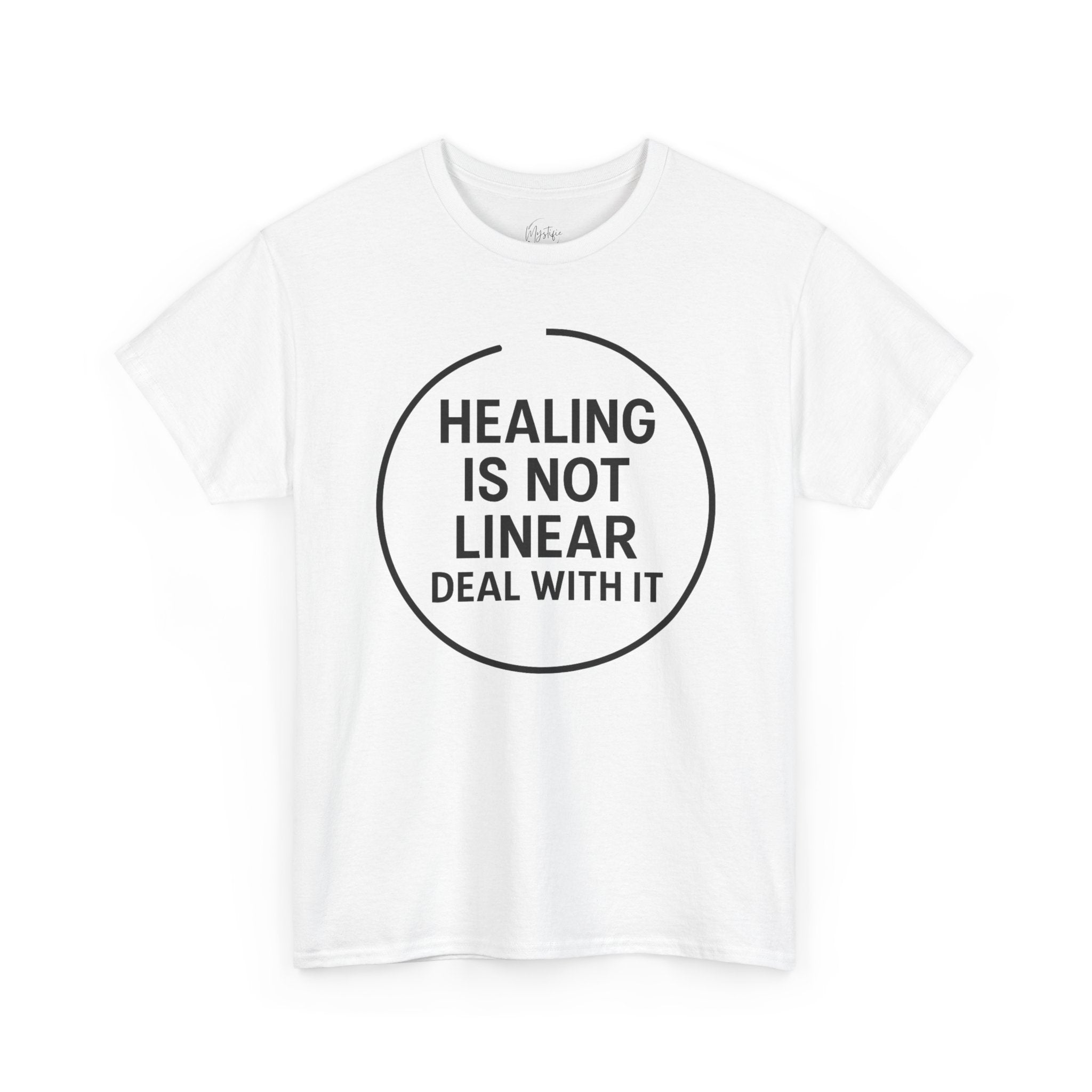 Healing Is Not Linear Deal With It Unisex Cotton T-Shirt