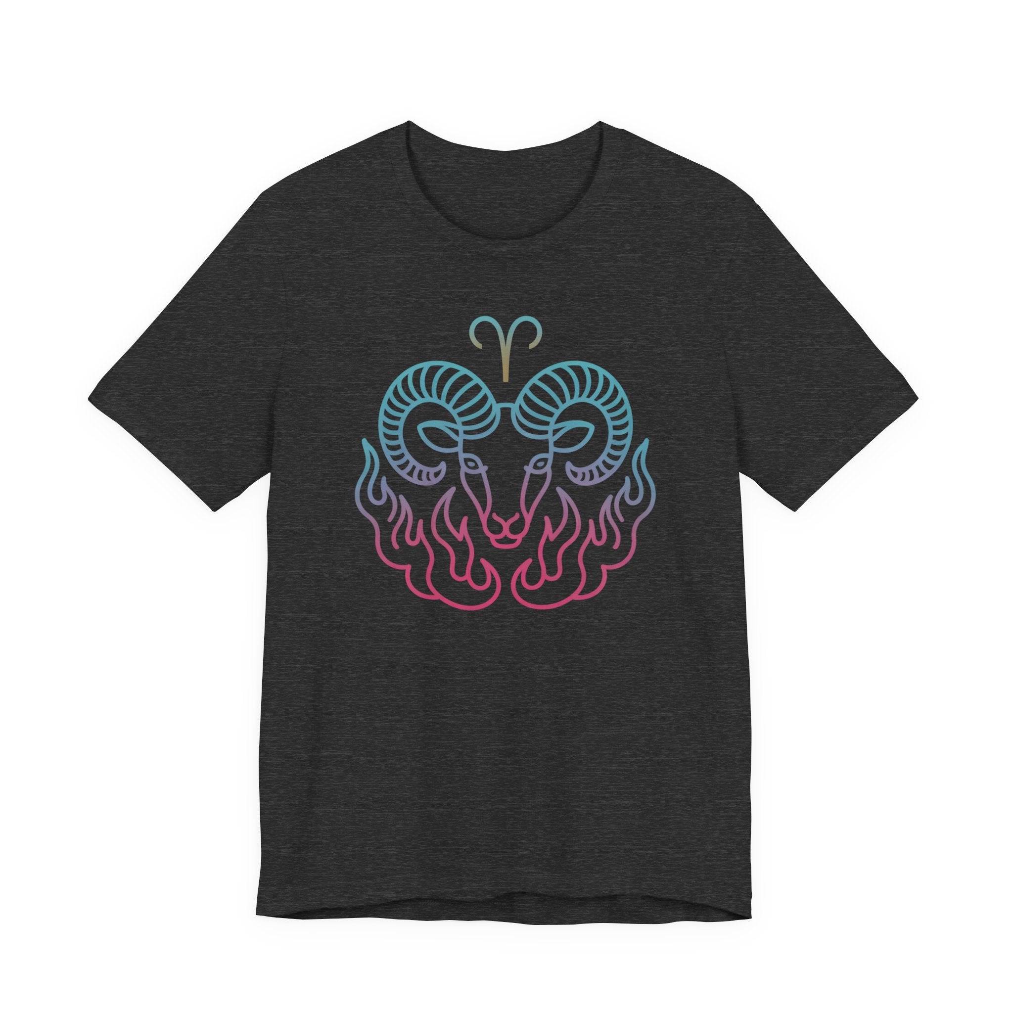 Astrology Zodiac Aries Neon Unisex T-Shirt