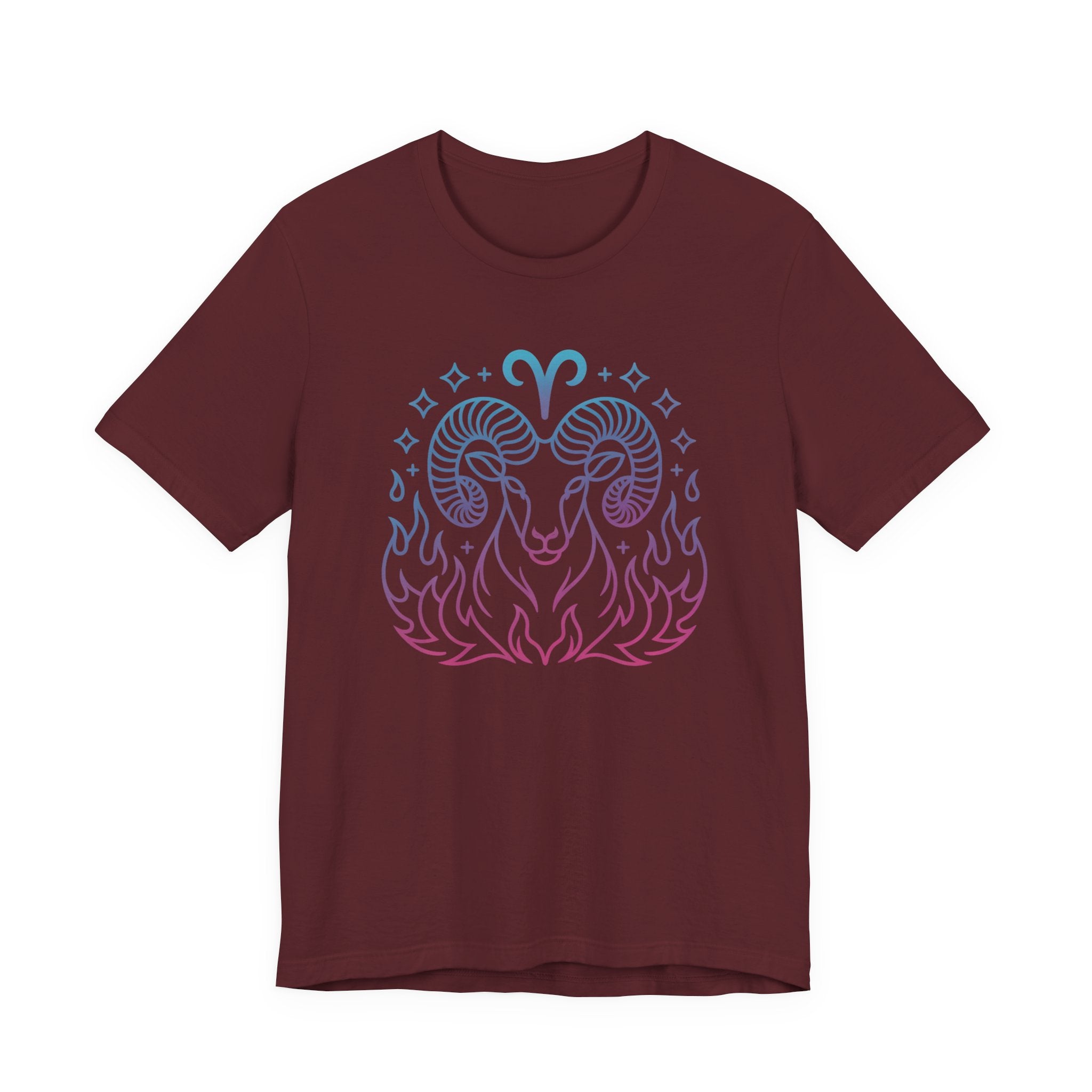 Astrology Zodiac Aries Neon Unisex T-Shirt