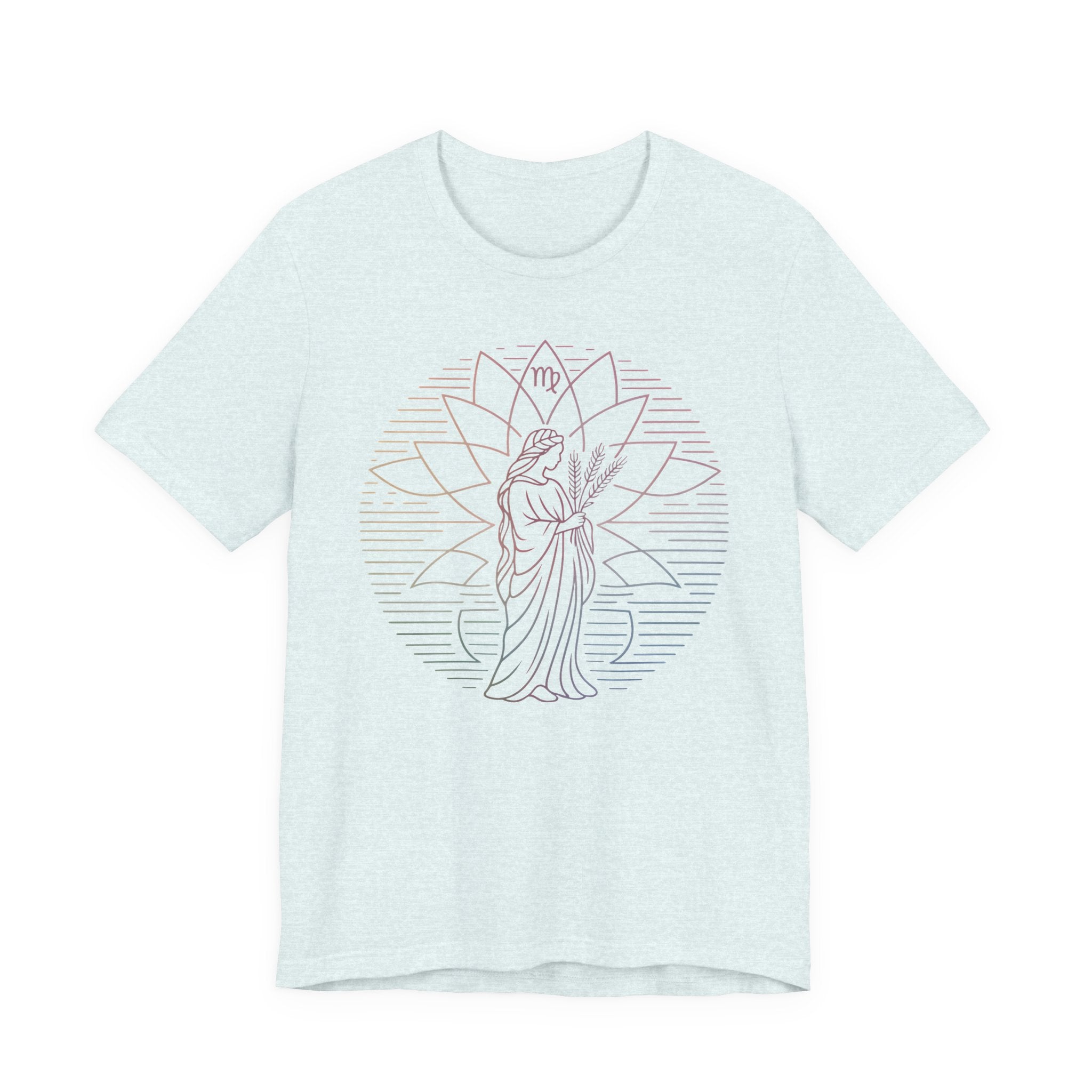 Astrology Zodiac Virgo Unisex Mandala  T-Shirt