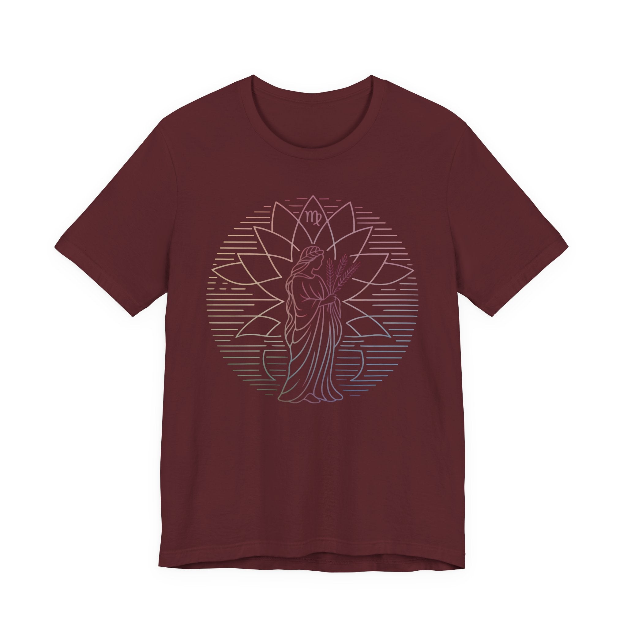 Astrology Zodiac Virgo Unisex Mandala  T-Shirt