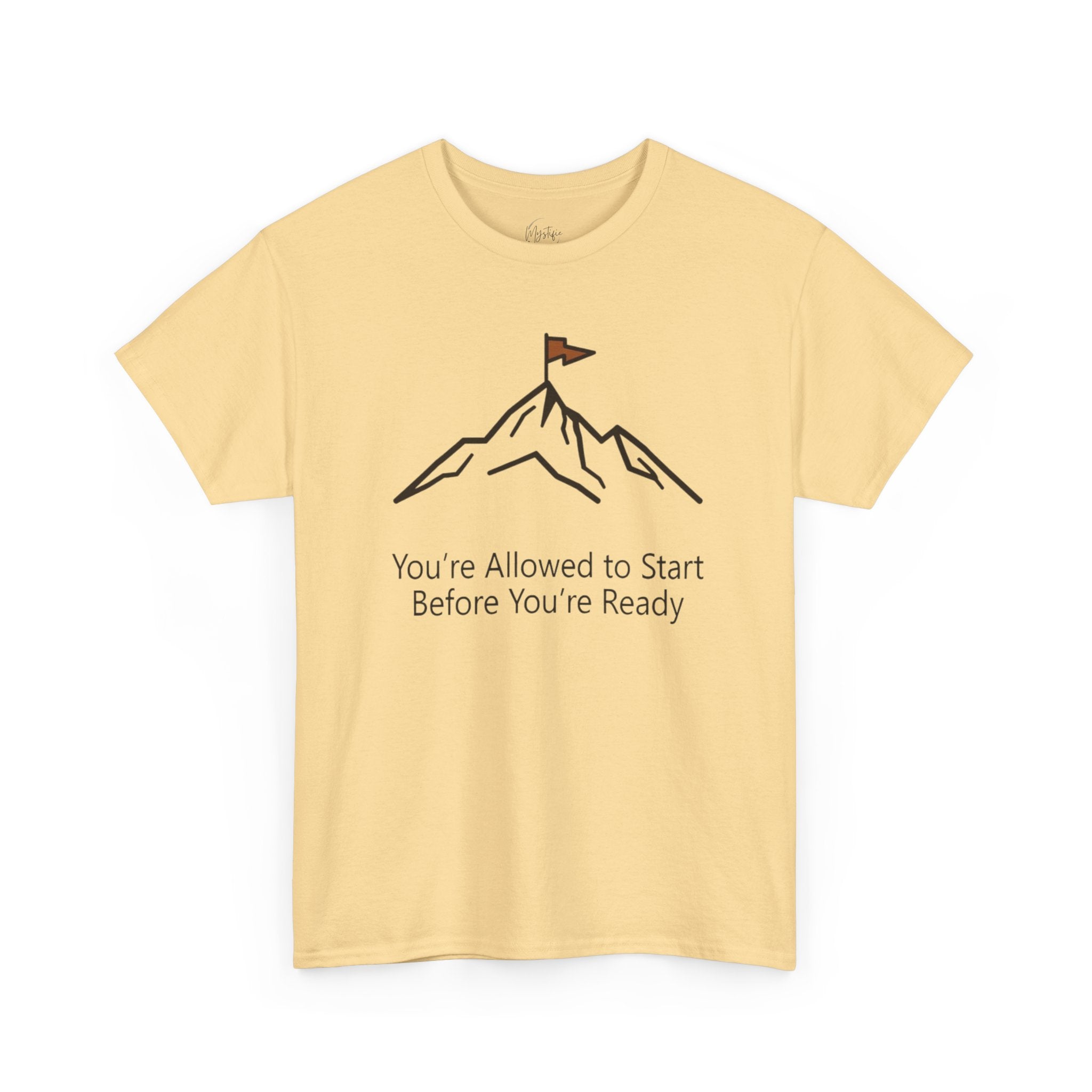 You're Allowed to Start Before You're Ready Unisex Cotton T-Shirt