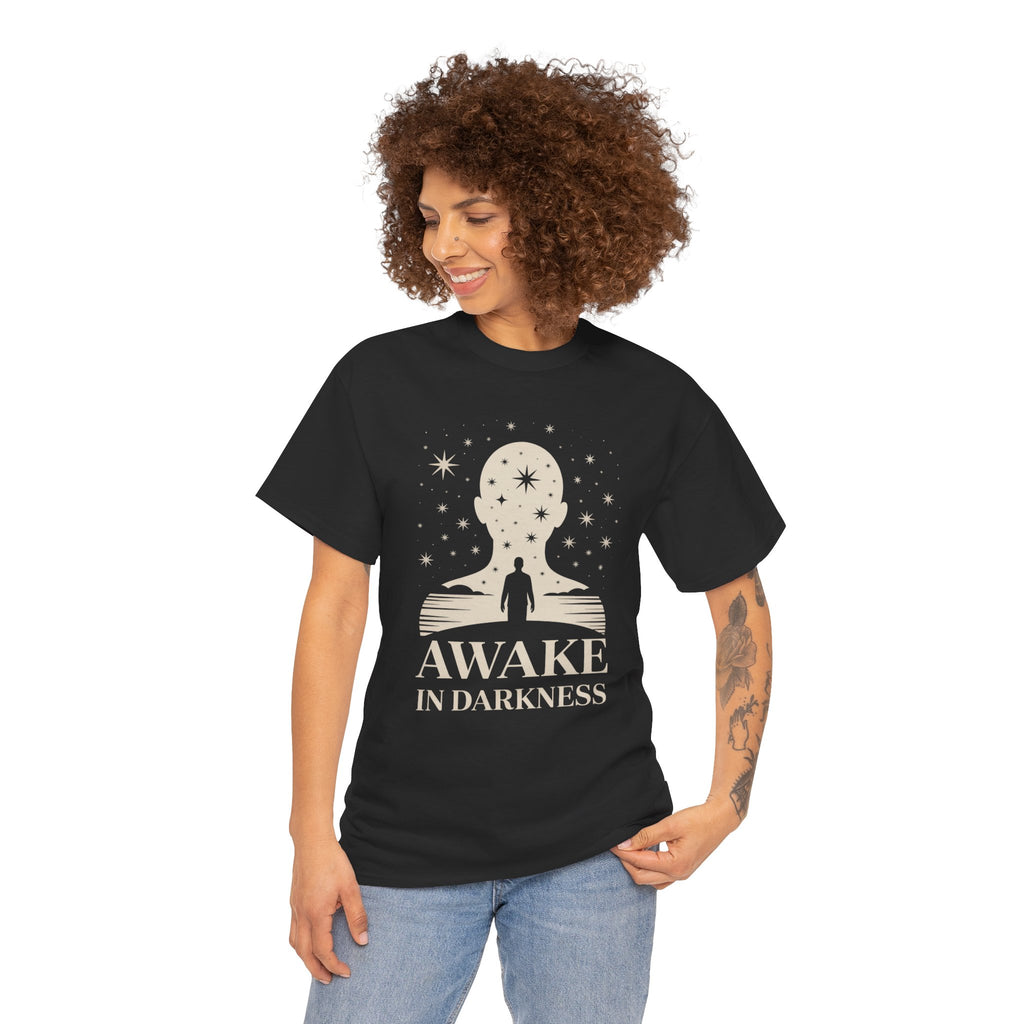 Awake In Darkness Unisex Cotton T-Shirt