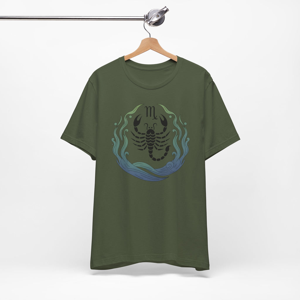 Astrology Zodiac Scorpio Unisex Flower T-Shirt