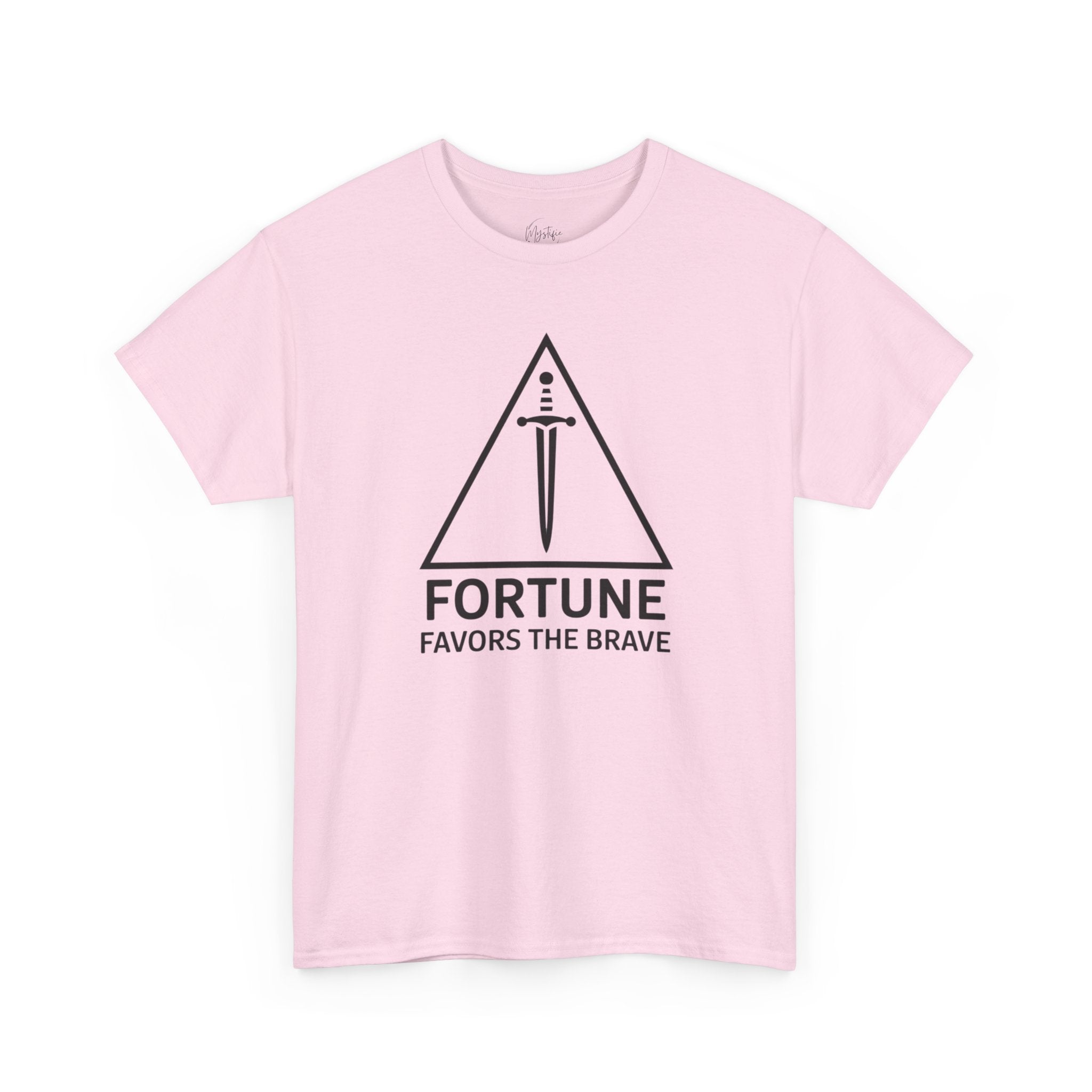 Fortune Favors The Brave Unisex Cotton T-Shirt